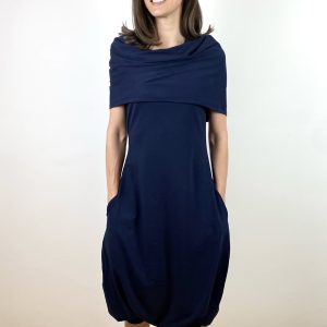 Navy Blue cotton jersey jumpsuit size L
