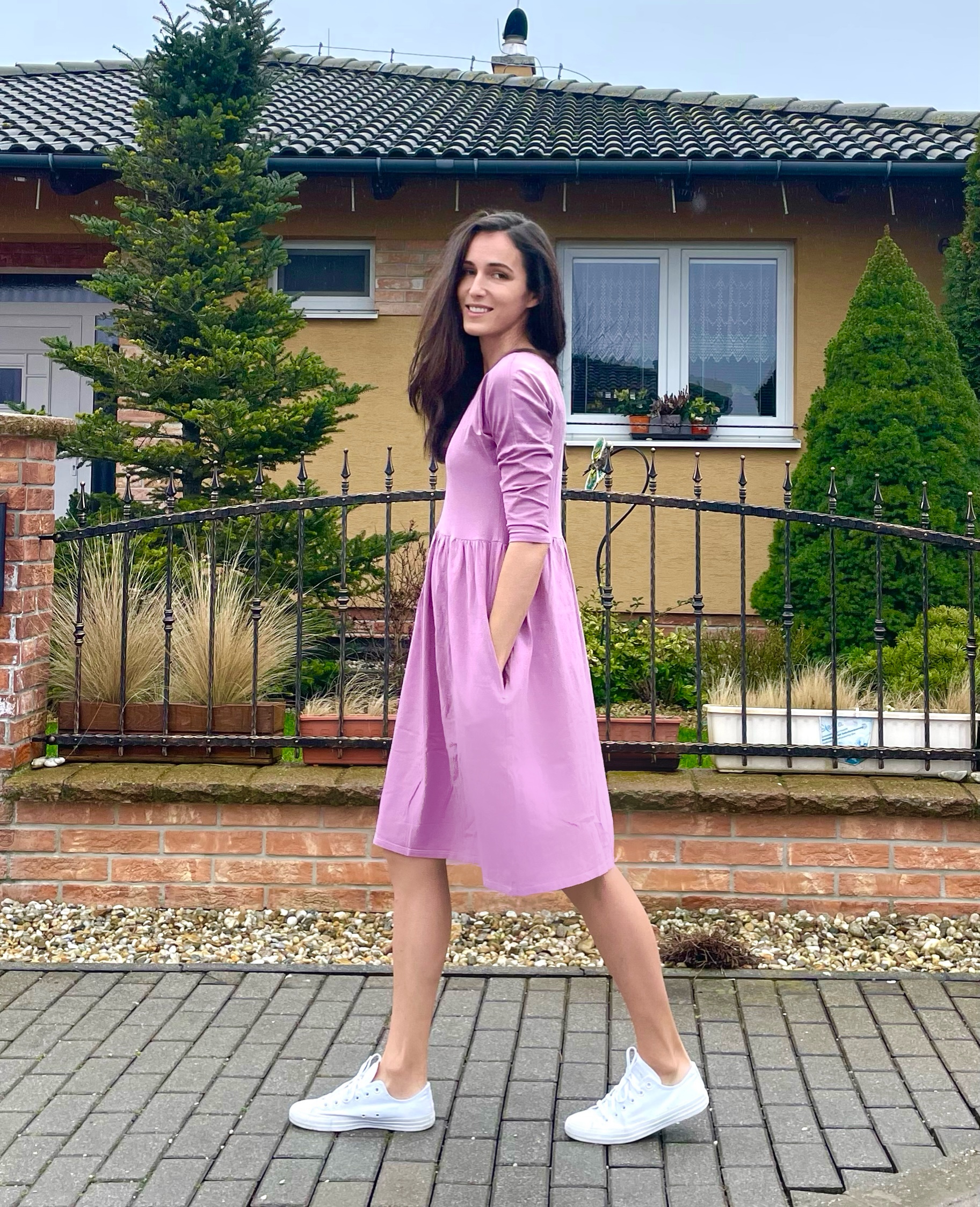 Colorio Organics pink dress size S - Image 4