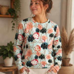 Floral Sweatshirt size M